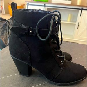 Just fab black booties